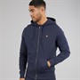 Lyle And Scott Vintage Mens Zip Through Hoodie Blue Night