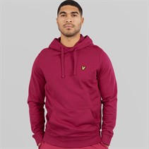 Lyle And Scott Vintage Mens Hoodie Rich Burgundy