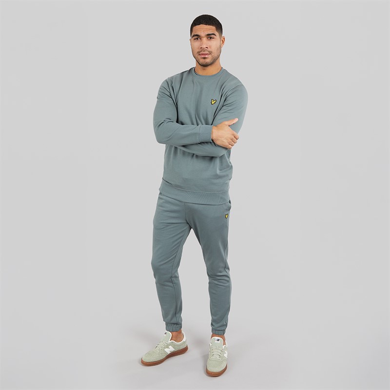 Lyle And Scott Vintage Mens Crew Neck Sweatshirt Green Mercurial