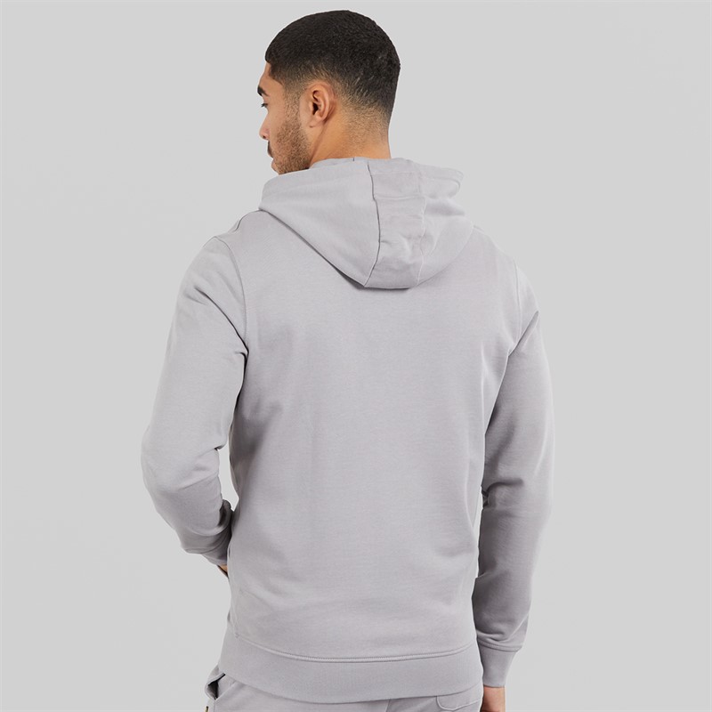 Lyle And Scott Vintage Mens Zip Through Hoodie Gull Grey