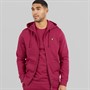 Lyle And Scott Vintage Mens Zip Through Hoodie Rich Burgundy