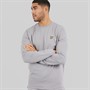 Lyle And Scott Vintage Mens Crew Neck Sweatshirt Gull Grey