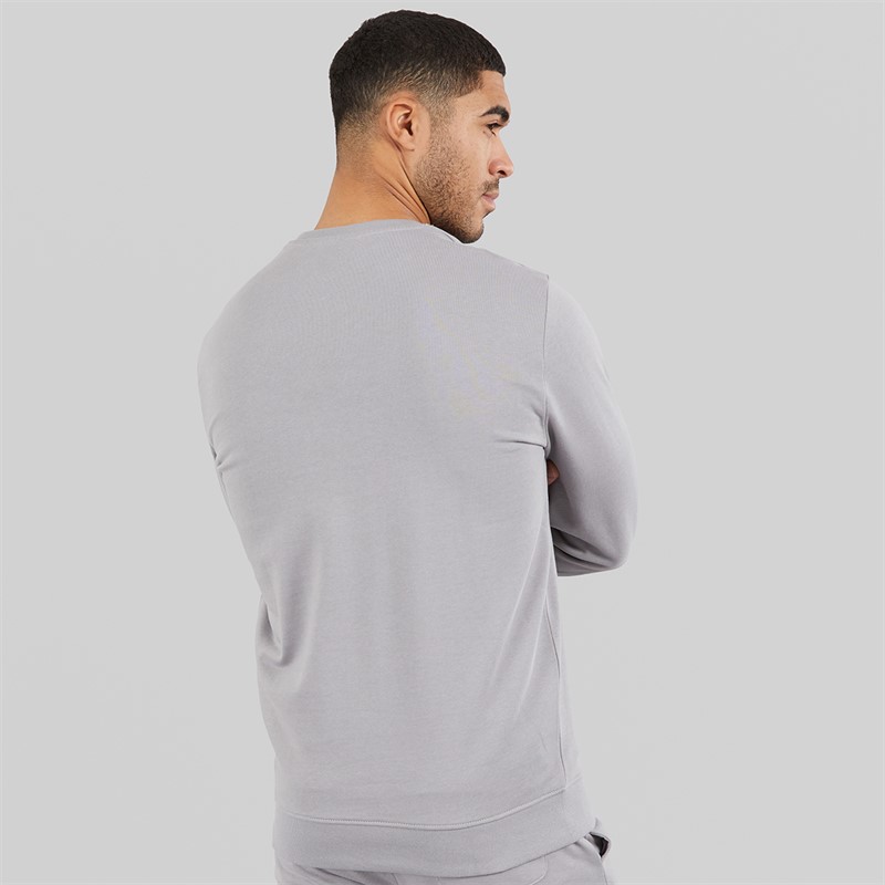 Lyle And Scott Vintage Mens Crew Neck Sweatshirt Gull Grey