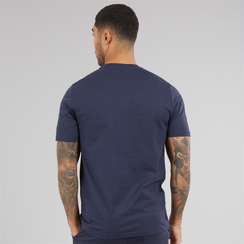 Lyle And Scott Vintage Mens T-Shirt Blue Night