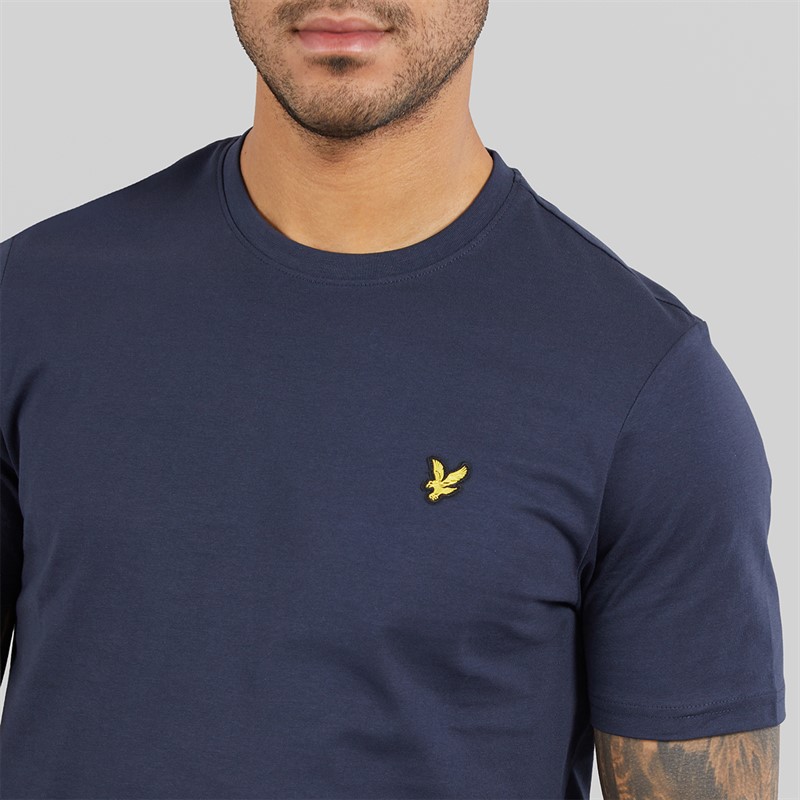 Lyle And Scott Vintage Mens T-Shirt Blue Night