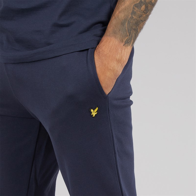 Lyle And Scott Vintage Mens Slim Joggers Blue Night