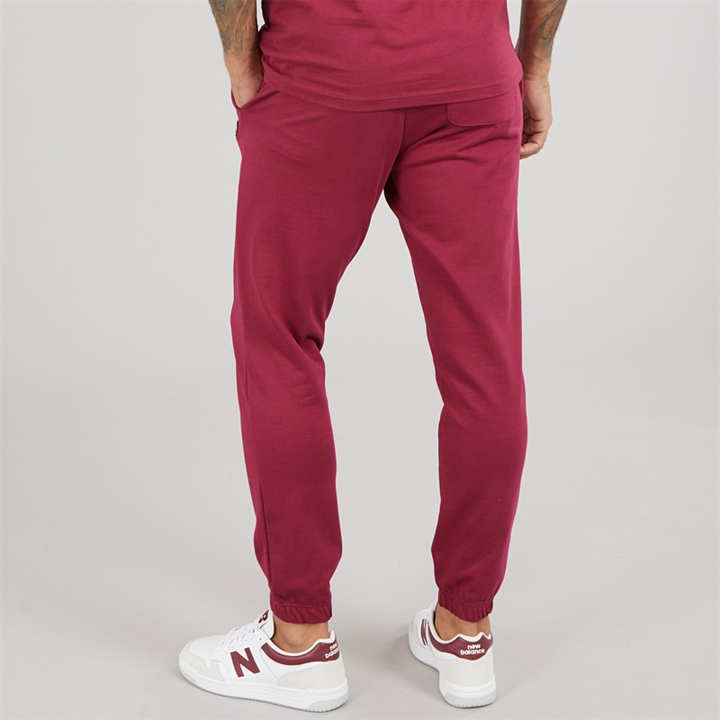 Lyle And Scott Vintage Mens Slim Joggers Rich Burgundy