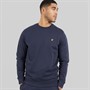 Lyle And Scott Vintage Mens Crew Neck Sweatshirt Blue Night