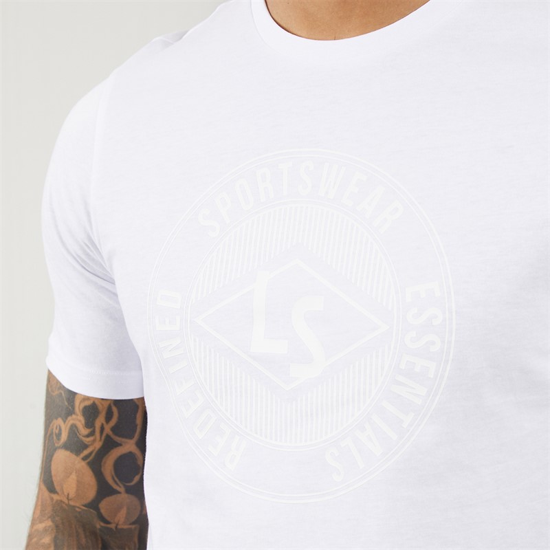 Lyle And Scott Vintage Mens Redefined Graphic T-Shirt White