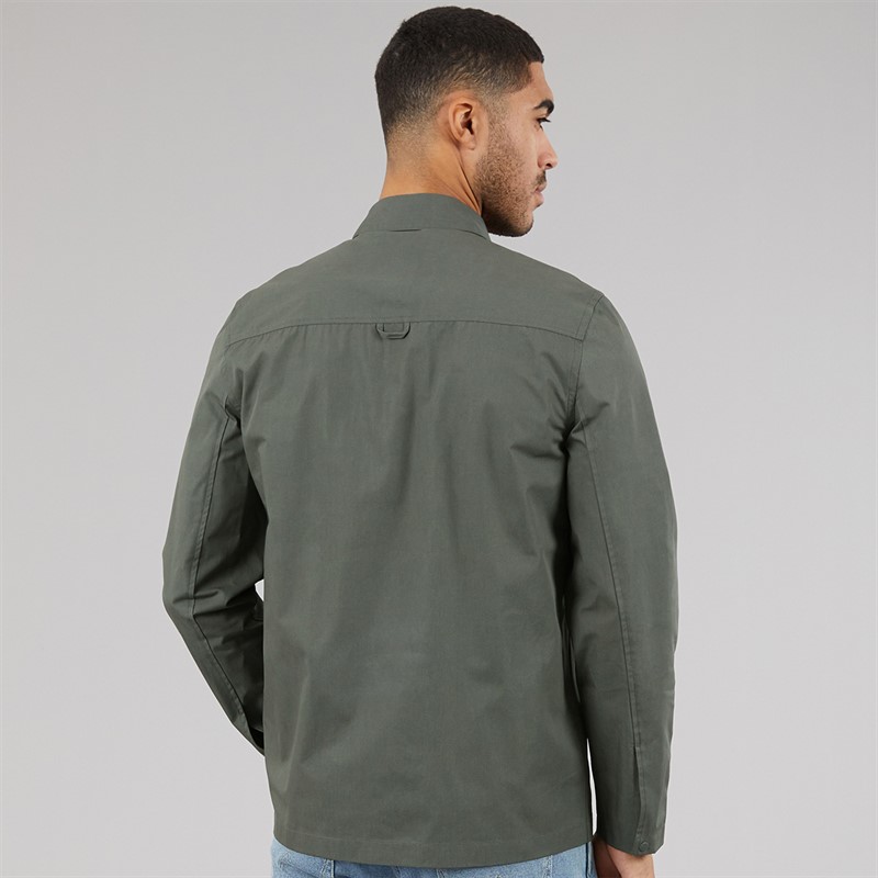 Lyle And Scott Vintage Mens Cotton Overshirt Gunmetal