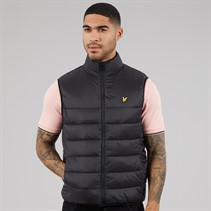 Lyle And Scott Vintage Mens Wadded Gilet Jet Black