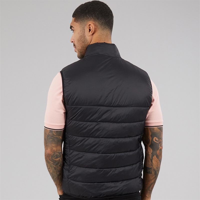 Lyle And Scott Vintage Mens Wadded Gilet Jet Black