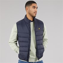 Lyle And Scott Vintage Mens Wadded Gilet Dark Navy