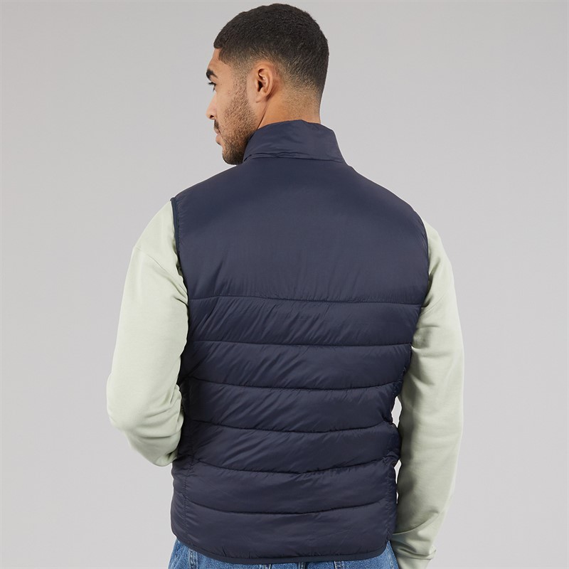 Lyle And Scott Vintage Mens Wadded Gilet Dark Navy