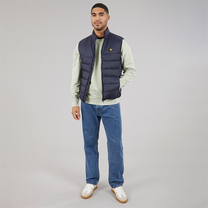 Lyle And Scott Vintage Mens Wadded Gilet Dark Navy
