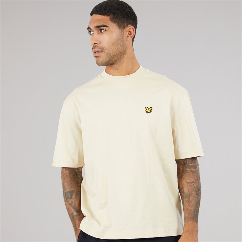 Lyle And Scott Vintage Herre Oversized 1874 T-shirt Cloud