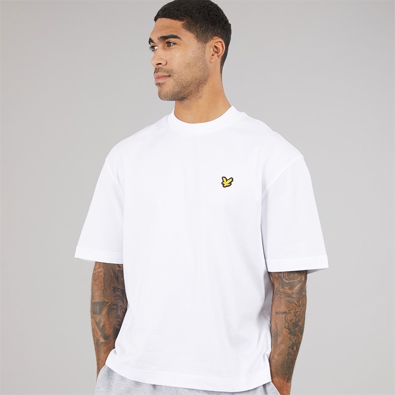 Lyle And Scott Vintage Herre Oversized 1874 T-shirt Hvid