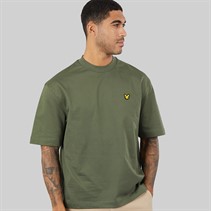 Lyle And Scott Vintage Herre Oversized 1874 T-shirt Cactus Green
