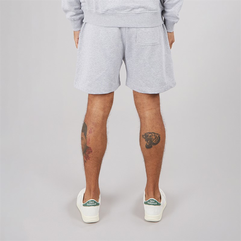 Lyle And Scott Vintage Mens Wide Shorts Light Grey Marl