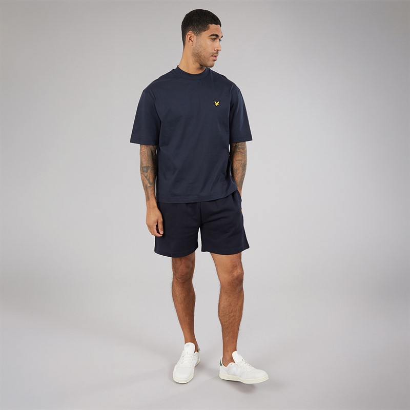 Lyle And Scott Vintage Herre Oversized 1874 T-shirt Dark Navy