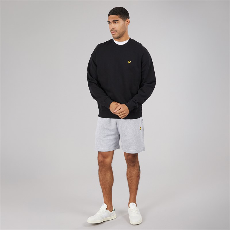 Lyle And Scott Vintage Herre Oversized 1874 Sweatshirt Jet Black