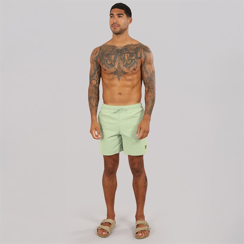 Lyle And Scott Vintage Mens Plain Swim Shorts Misty Sage