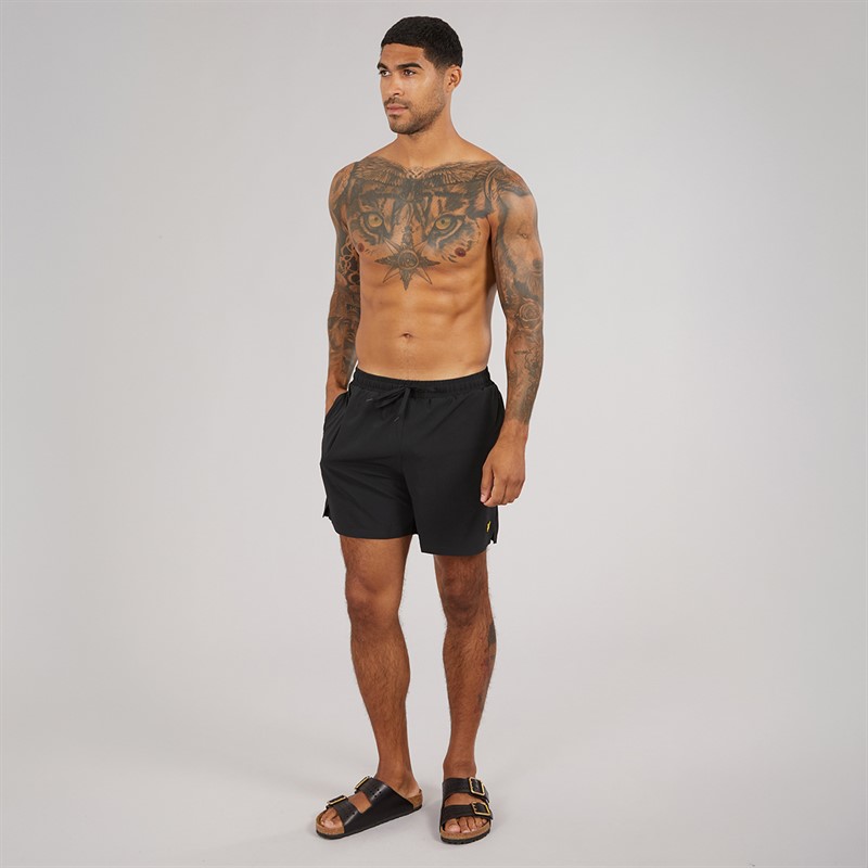 Lyle And Scott Vintage Mens Swim Shorts Jet Black