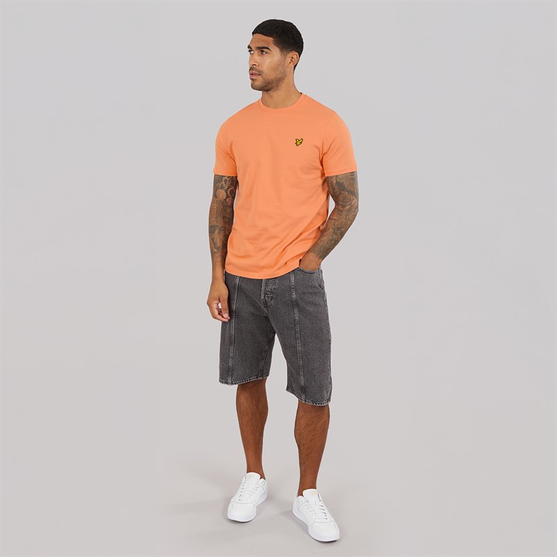 Lyle And Scott Vintage Mens Plain T-Shirt Terracotta Pot