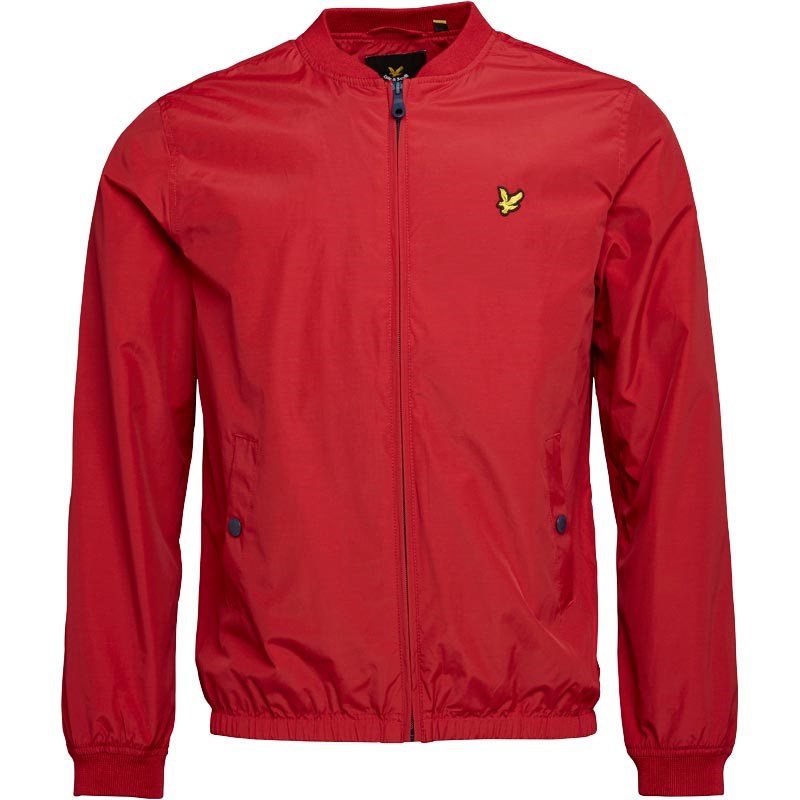 Buy Lyle And Scott Vintage Mens Lightweight Bomber Jacket Ruby