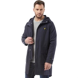 Lyle And Scott Vintage Męskie Kurtka Parka Granatowy