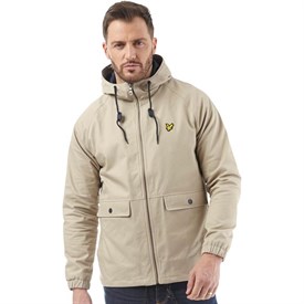 Lyle And Scott Vintage Męskie Bawełna Kurtka Kamienny