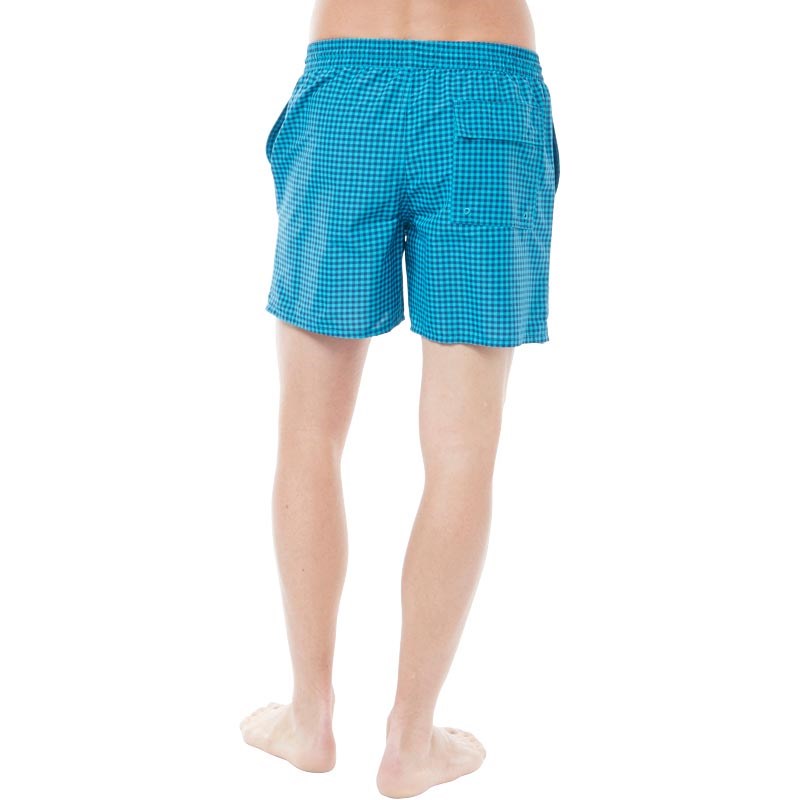 Buy Lyle And Scott Vintage Mens Gingham Swim Shorts Aqua Green