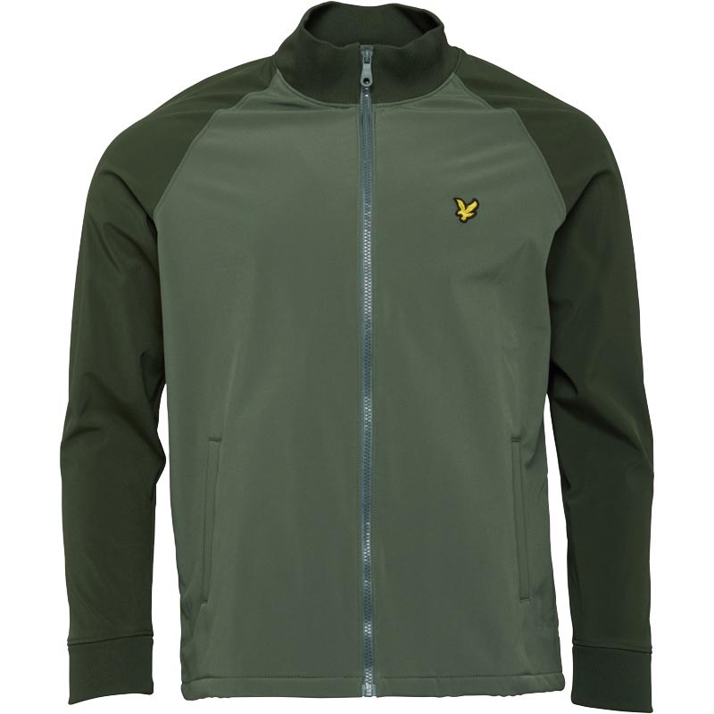 Buy Lyle And Scott Vintage Mens Funnel Neck Soft Shell Jacket Leaf Green