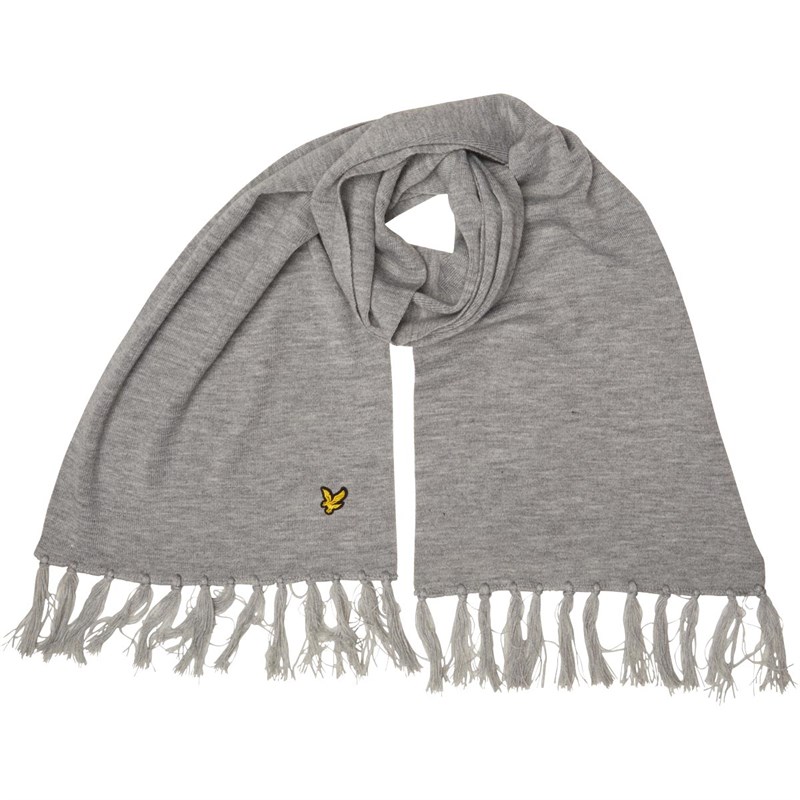 Lyle & Scott Schal & Mütze Set - Lambswool Blend Kariert Mit Acryl Beanie