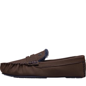 Image of Lyle And Scott Vintage Mens Slippers Coffee Bean