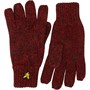 Lyle And Scott Vintage Mens Mouline Gloves Tomato Red