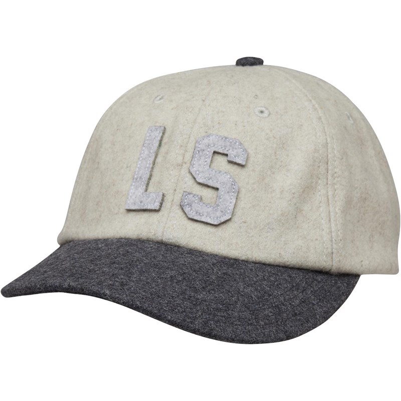grey felt baseball cap