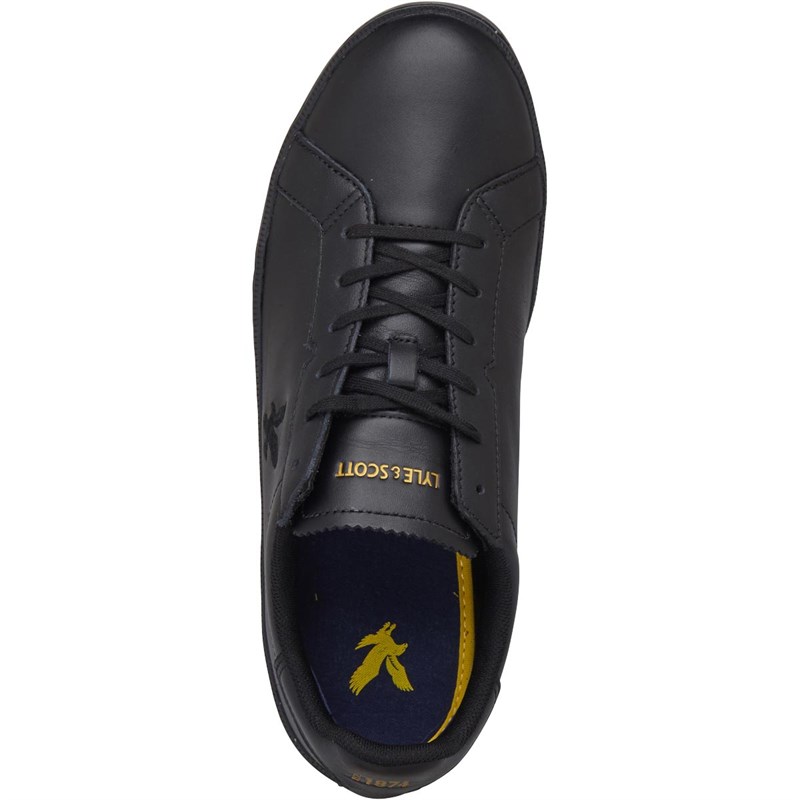 lyle and scott black trainers