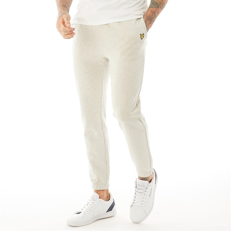 Buy Lyle And Scott Vintage mens Slim Sweat Pants Light Grey Marl