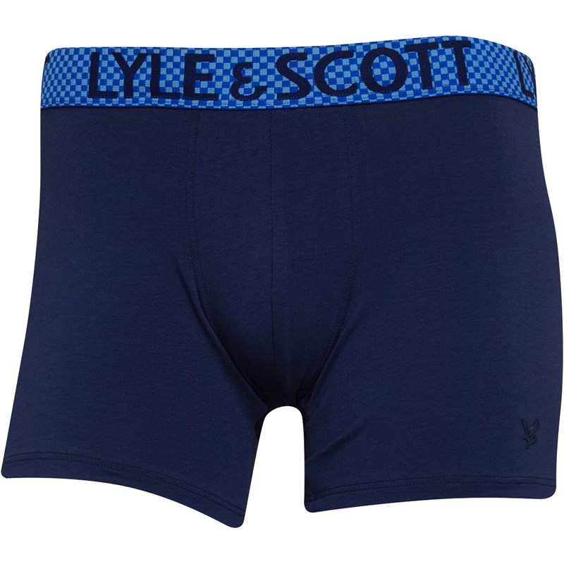 Buy Lyle And Scott Vintage Mens Hector One Pair Boxers Peacoat