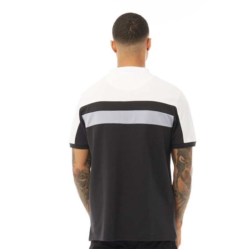 Lyle And Scott Vintage Mens Colour Block Polo True Black