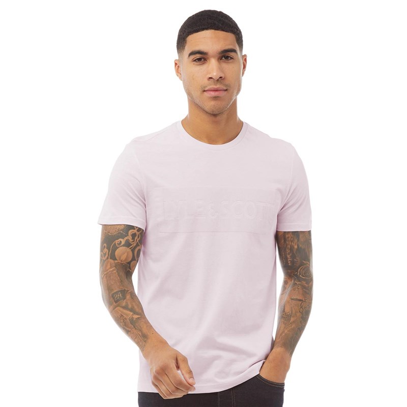 tee shirt rose pale homme