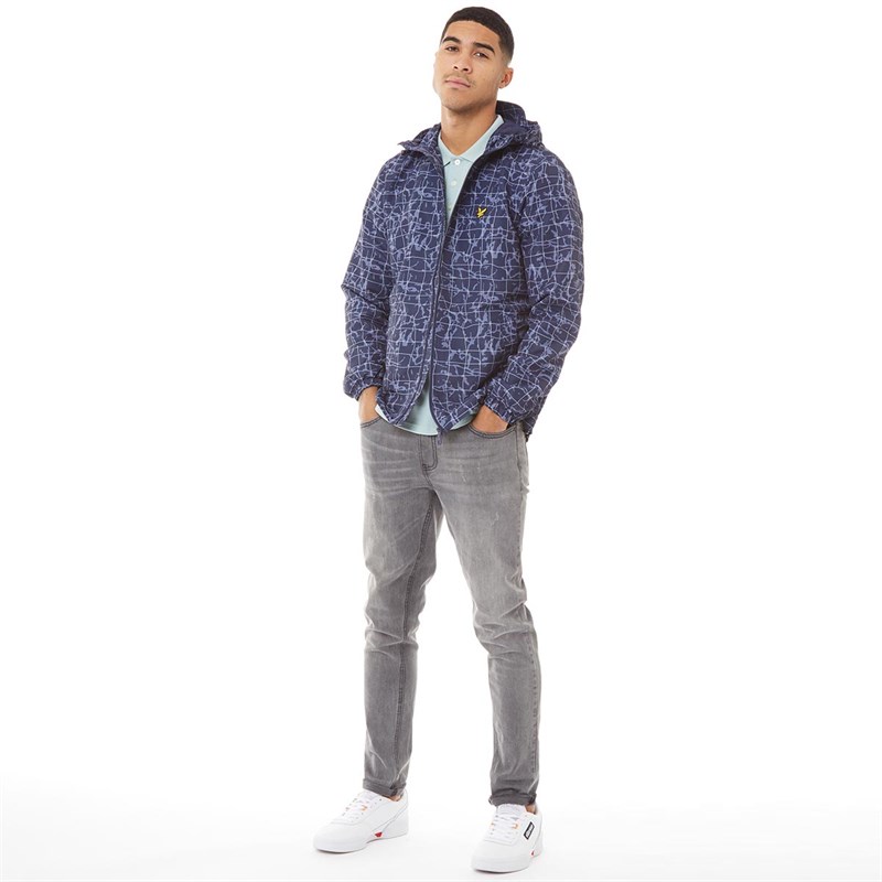 Lyle And Scott Vintage Veste Imprimé Homme Bleu