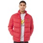 Lyle And Scott Vintage Męskie Kurtka Puffer Czerwony