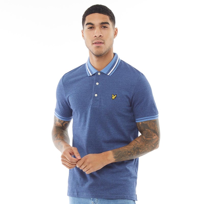 lyle and scott oxford tipped polo shirt