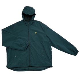 Lyle and scott vintage mens microfleece lined zip through hooded jacket jade green Clearance