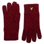 Lyle And Scott Vintage Mens Mouline Gloves Grenadine Red/Dark Navy