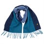 Lyle And Scott Vintage Mens Colour Block Scarf Petrol Teal
