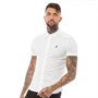 Lyle And Scott Vintage Herrer Stretch Poplin Kortærmet Skjorte Hvid