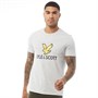 Lyle And Scott Vintage Mens Logo T-Shirt Light Grey Marl